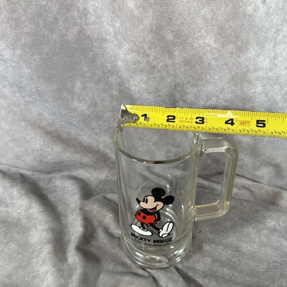 Vintage Walt Disney Productions Mickey Mouse Glass Mug - Picture 7 of 7